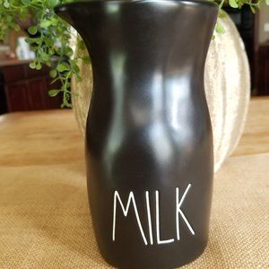 NEW Black Rae Dunn Milk Container